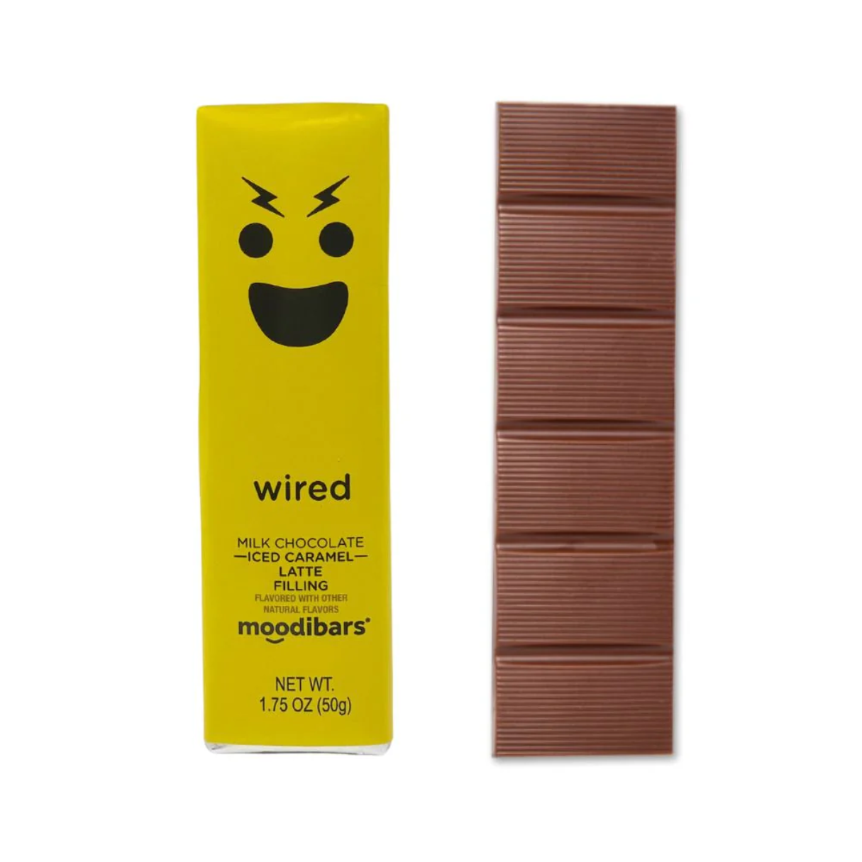 Wired Moodibar - Milk Chocolate Iced Caramel Latte Filling Bar 1.75 / 24pcs