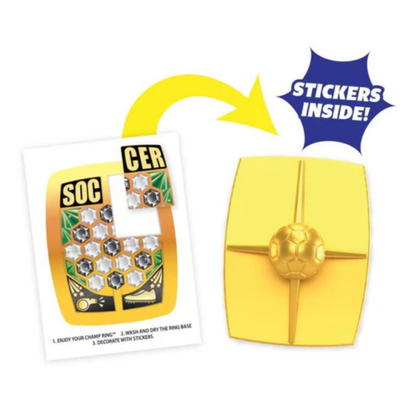 World Cup Soccer Champ Watermelon Lollipop Rings 6ct - 12cs