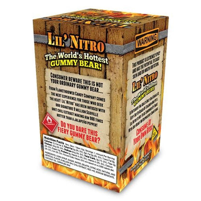 Lil Nitro Hottest Gummy Bear 1 oz - 12ct