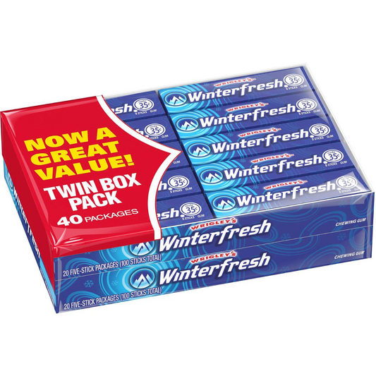 Wrigley's Winterfresh Gum 5pc - 40ct