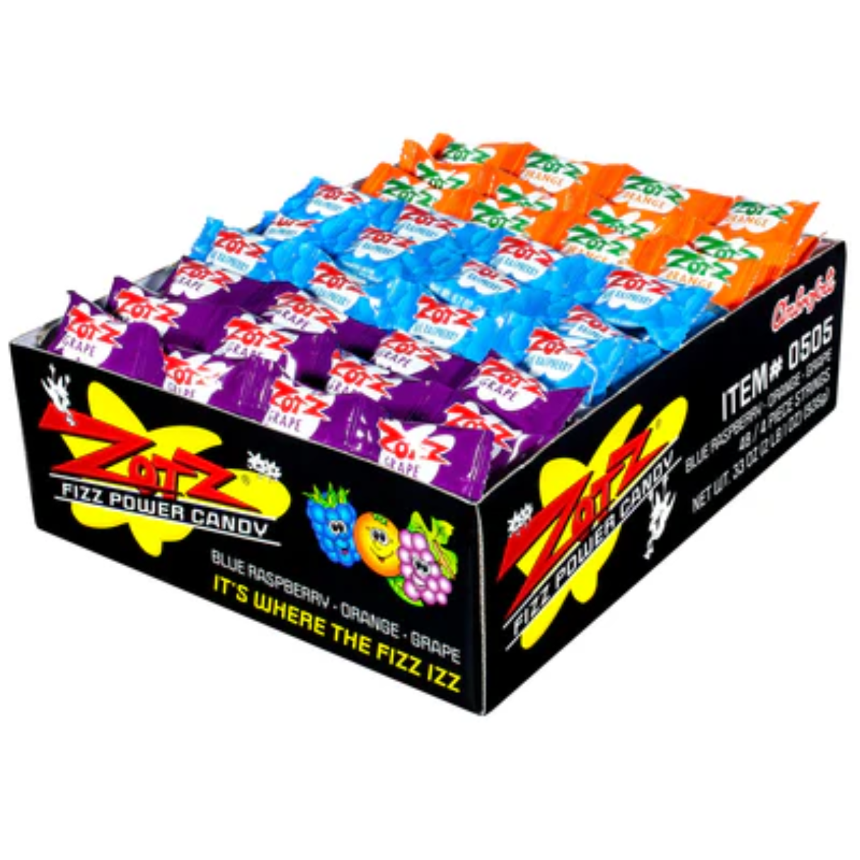 Fuzz Candy Zotz Fizz Candy .33oz - 48ct – I Got Your Candy