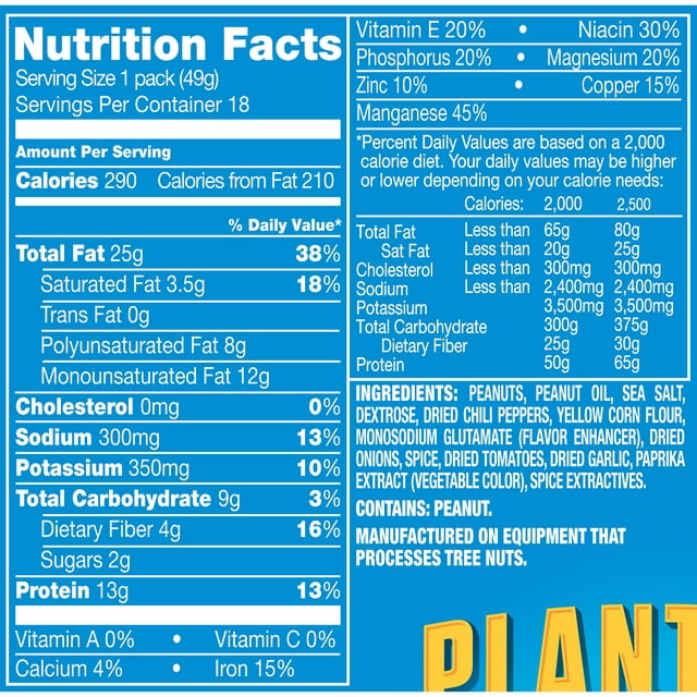 Planters Heat Peanuts 1.75oz - 18ct