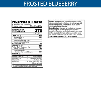 Pop-Tarts Frosted Blueberry 3.67oz - 6ct