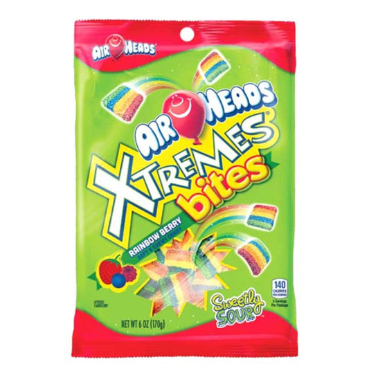 Airheads Xtremes Bites Rainbow Berry 6oz - 12ct