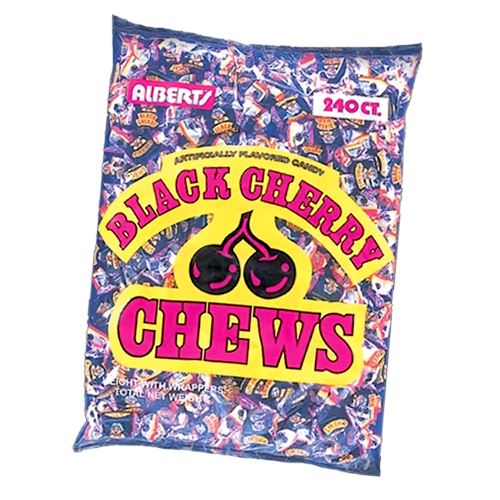 Albert's Black Cherry Chews Candy 21.2oz - 3ct