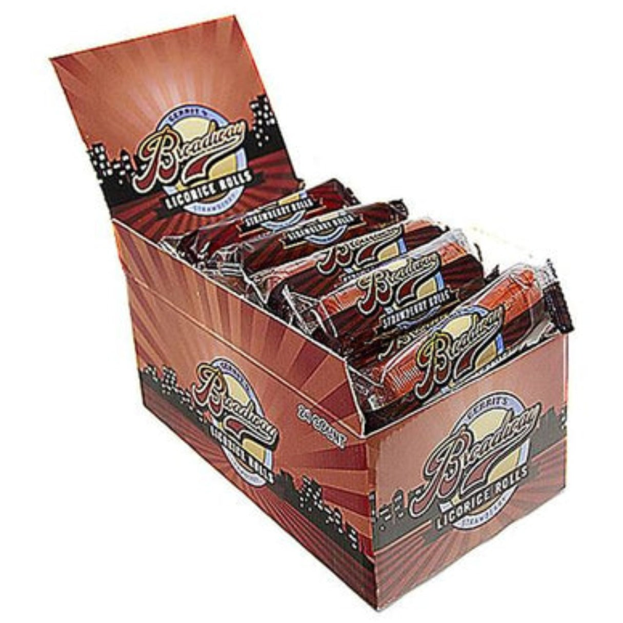 Broadway Strawberry Licorice Rolls 2oz - 24ct – I Got Your Candy