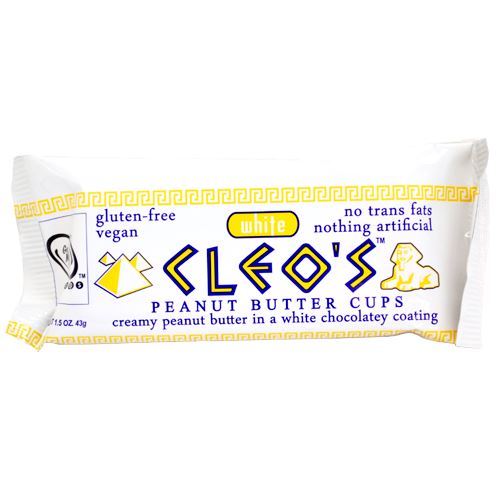 Cleo's White Peanut Butter Vegan Candy Bars 1.5oz - 12ct