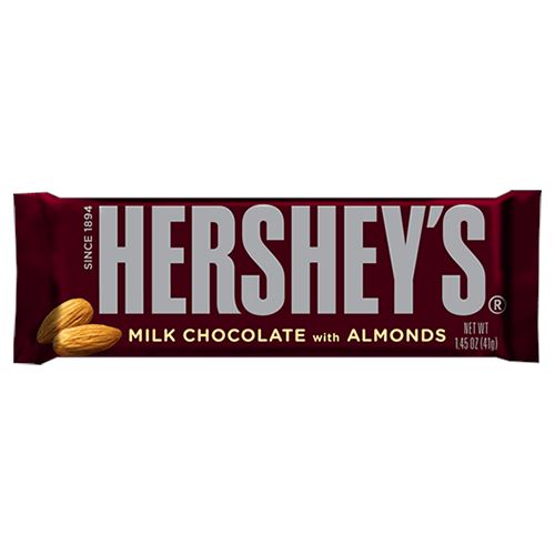 Hershey's Milk Chocolate King With Almonds 2.6oz - 18ct – I Got Your Candy