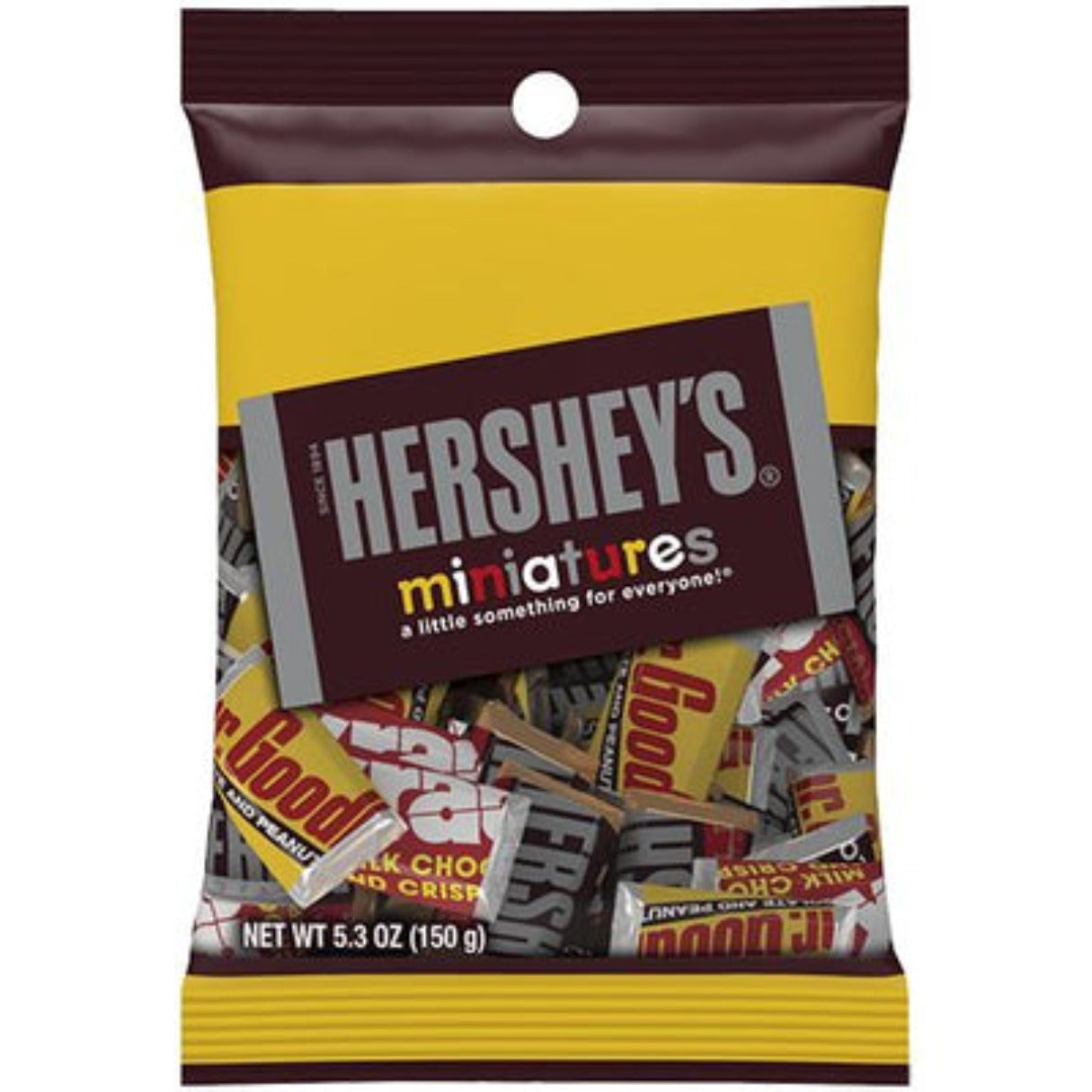 Hershey's Miniature Candy Bars Peg Bag  5.3oz - 12ct