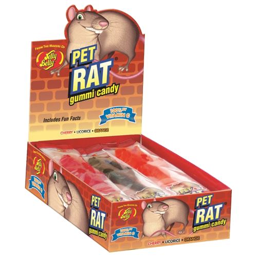 Giant Gummi Pet Rat 3oz - 12ct