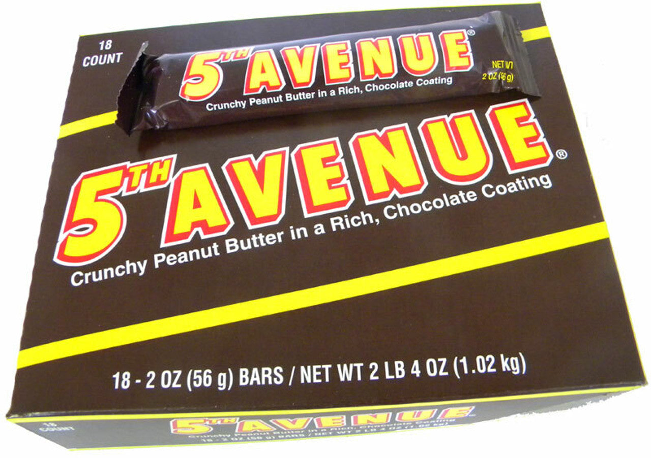 Hershey's 5th Avenue Candy Bar 2.24oz - 18ct