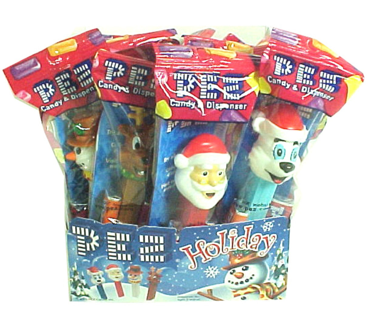 Christmas Holiday Pez Dispenser & Refill Candy 0.87oz - 12ct