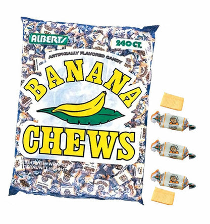 Albert's Banana Chews Candy 21.2oz - 3ct