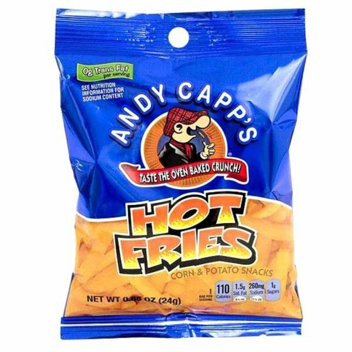Andy Capp's Hot Fries Bag .85oz - 72ct