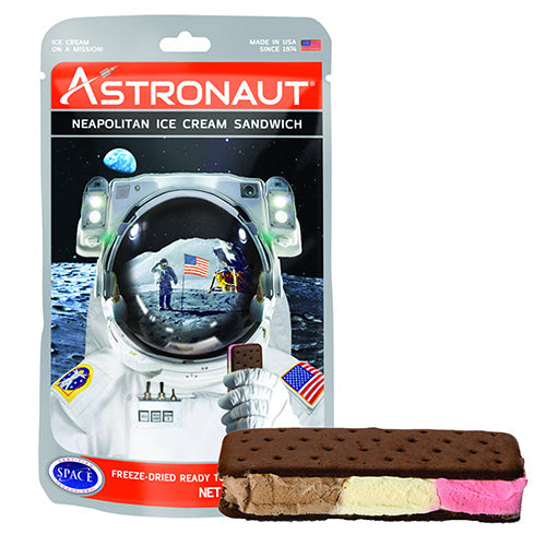 Astronaut Freeze Dried Neapolitan Ice Cream Sandwich 1oz - 12ct