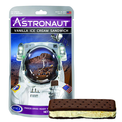 Astronaut Freeze Dried Vanilla Ice Cream Sandwich 1oz - 12ct