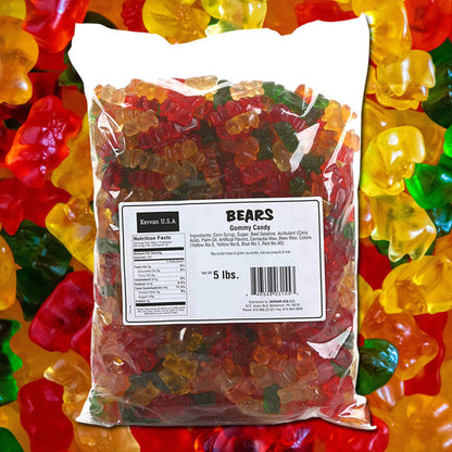 Kervan Gummy Bears Bulk Bag 5lb - 1ct