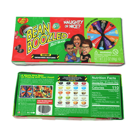 Bean Boozled "Christmas" #6 Naught Nice Gift Jelly Beans 3.5oz - 12ct