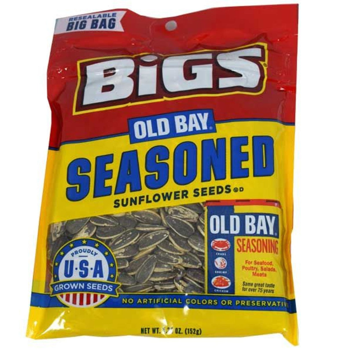 Bigs Old Bay Seasoning Sunflower Seeds 5.35oz - 12ct