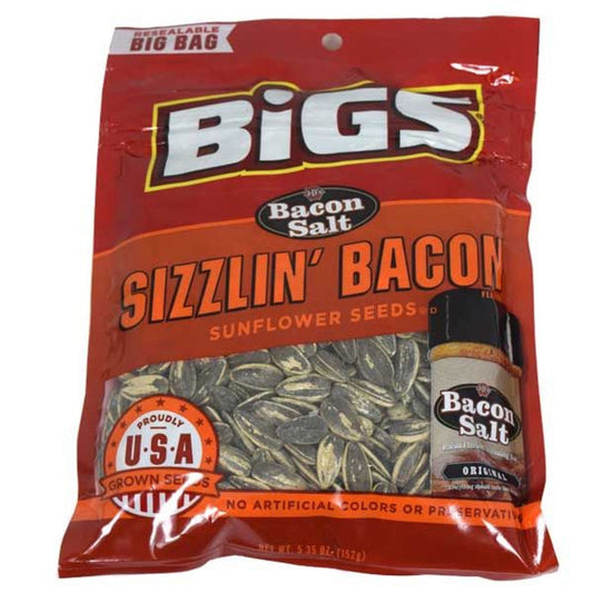 Bigs Sizzlin Bacon Sunflower Seeds 5.35oz - 12ct