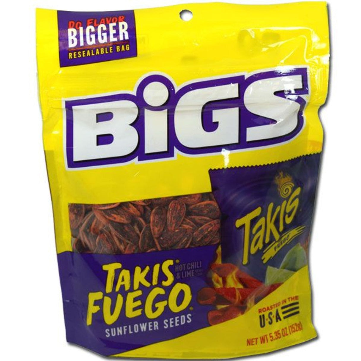 Bigs Takis Fuego Hot Chili/Lime Sunflower Seeds 5.35oz - 12ct