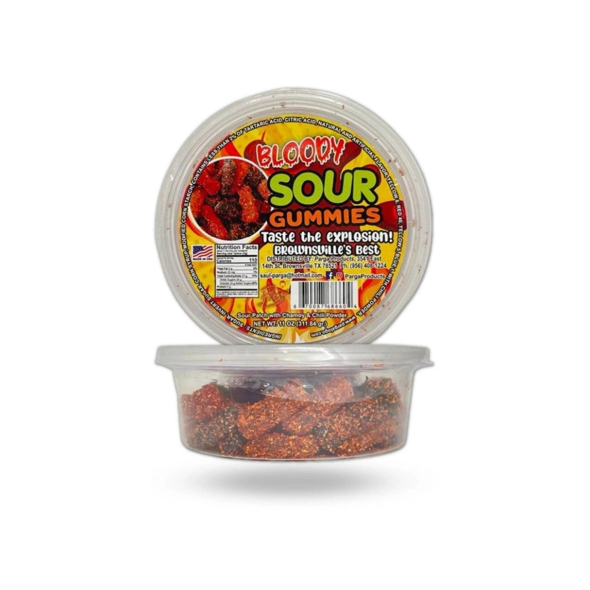 Parga Bloody Sour Gummies 7oz - 24ct