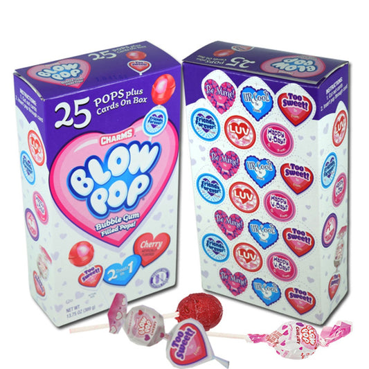 Blow Pops Valentines Day Gift Exchange Set - 25ct