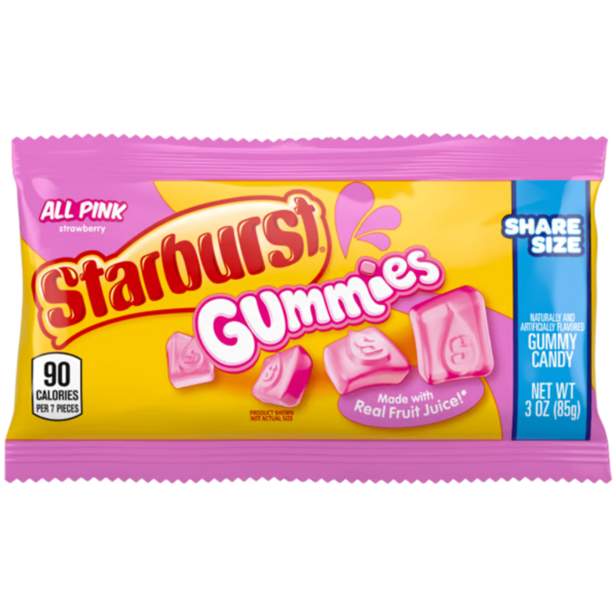 Starburst All Pink Gummies Share Size 3oz - 15ct