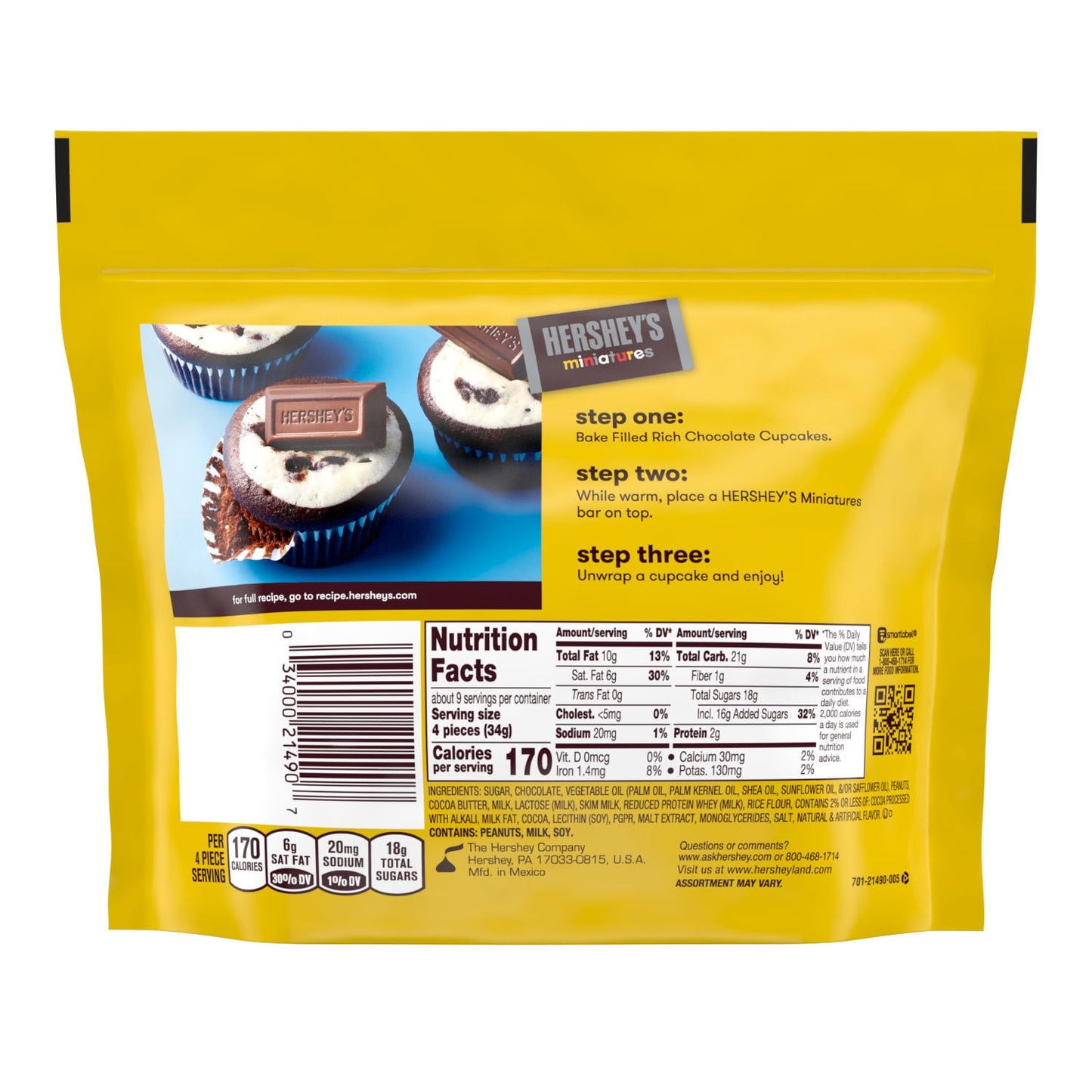 Hershey's Miniatures Bag 10.4oz - 8ct