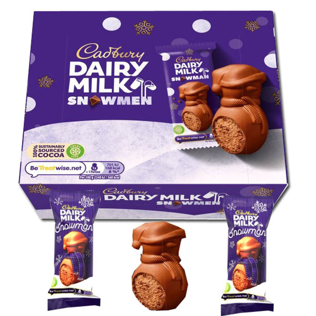 Cadbury Milk Chocolate Snowman - 33ct