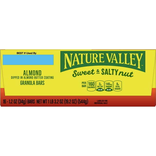 Nature Valley Sweet and Salty Granola Bars Almond Bars 19.7oz - 16ct