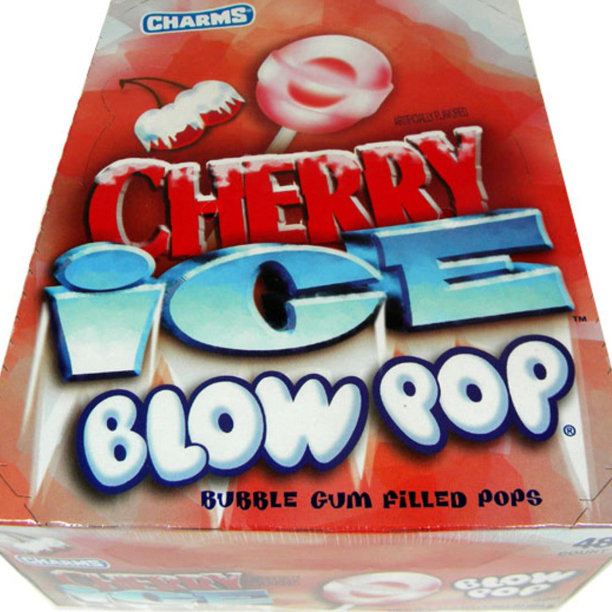 Charms Blow Pop Lollipops Cherry Ice - 48ct