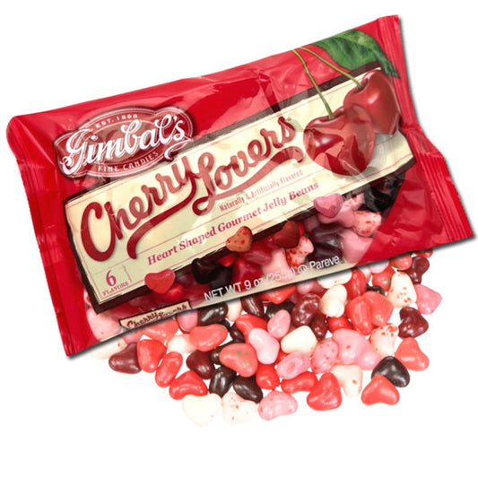 Gimbals Cherry Lovers Heart Beans 9oz - 12ct