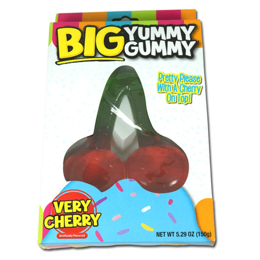 Big Yummy Gummy Twin Cherry 5.29oz - 12ct