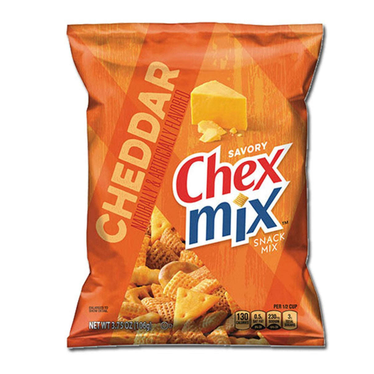 Chex Mix Cheddar Snack Bag 3.75oz -  8ct