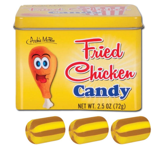 Archie Mcphee Fried Chicken Hard Candy Tin 2.5oz - 12ct