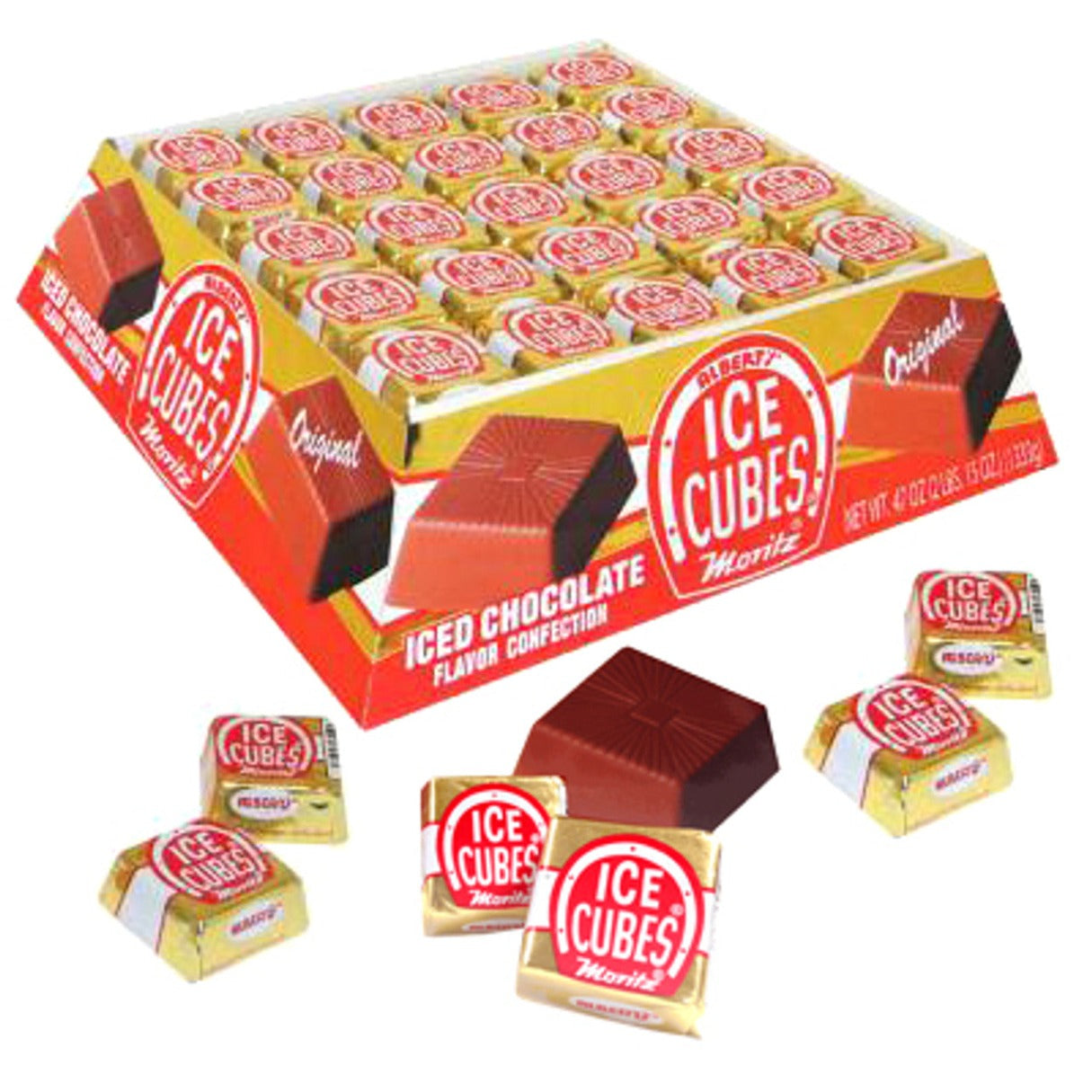 Albert's Chocolate Ice Cubes Box 39.2oz - 100ct