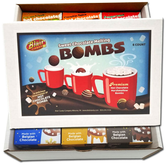 Hot Chocolate Melting Bomb Assortment Box - 6ct