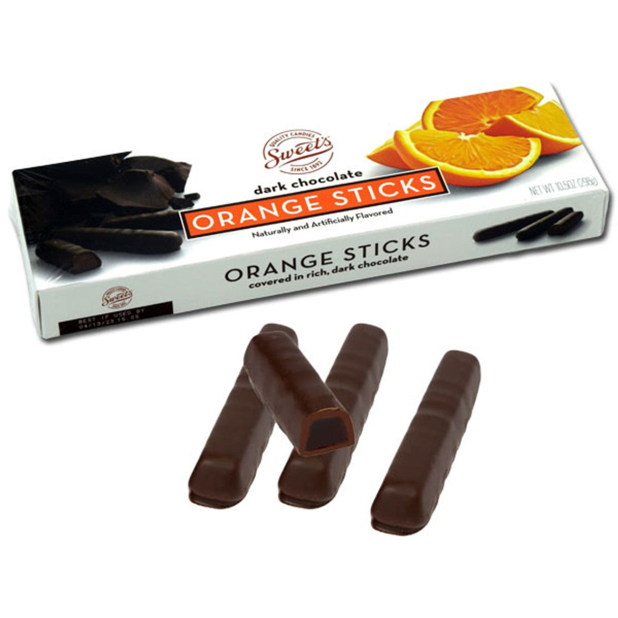 Dark Chocolate Sticks Orange 10.5oz - 12ct