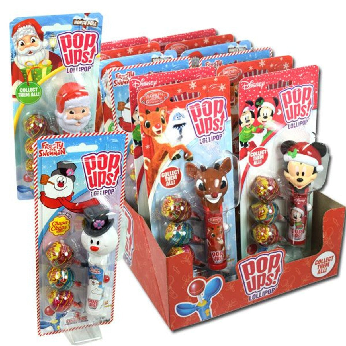 Christmas Pop Ups Lollipops - 12ct
