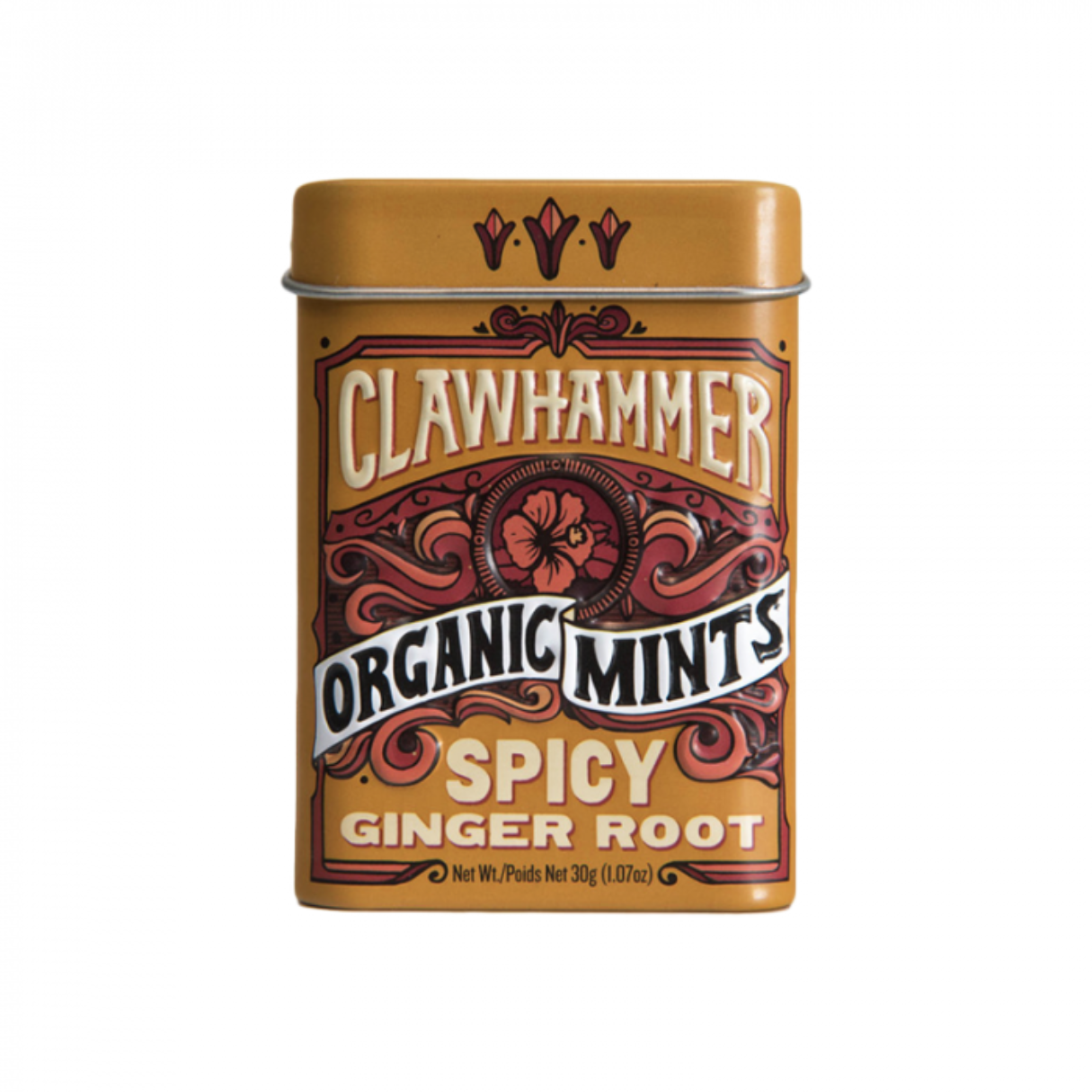 Clawhammer Organic Mints Spicy Ginger Root 1.07oz - 144ct