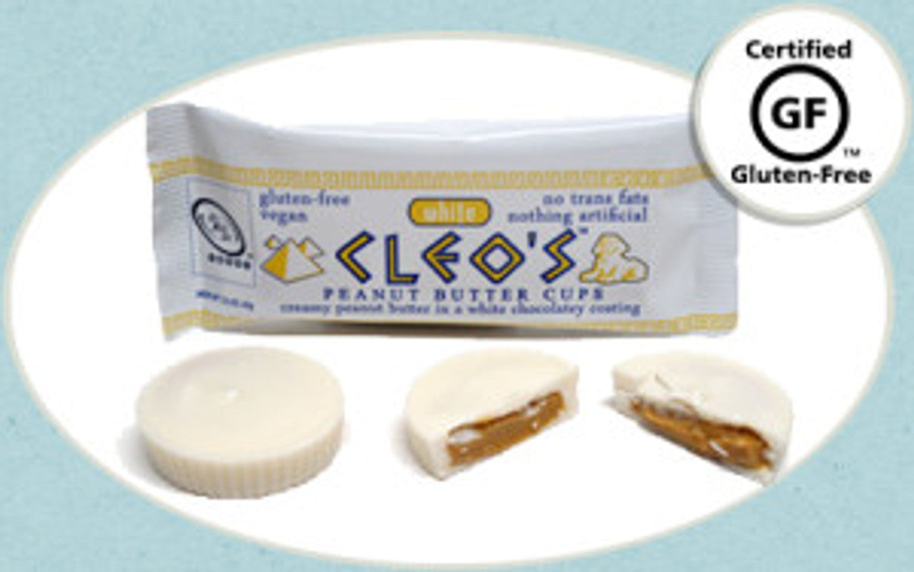 Cleo's White Peanut Butter Vegan Candy Bars 1.5oz - 12ct