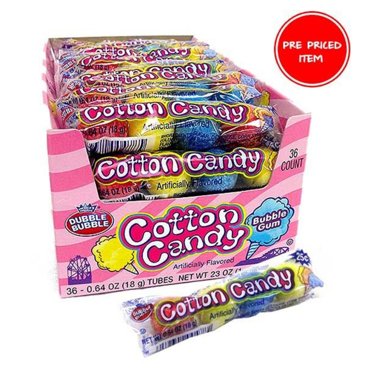 Cotton Candy Dubble Bubble Gum - 36ct