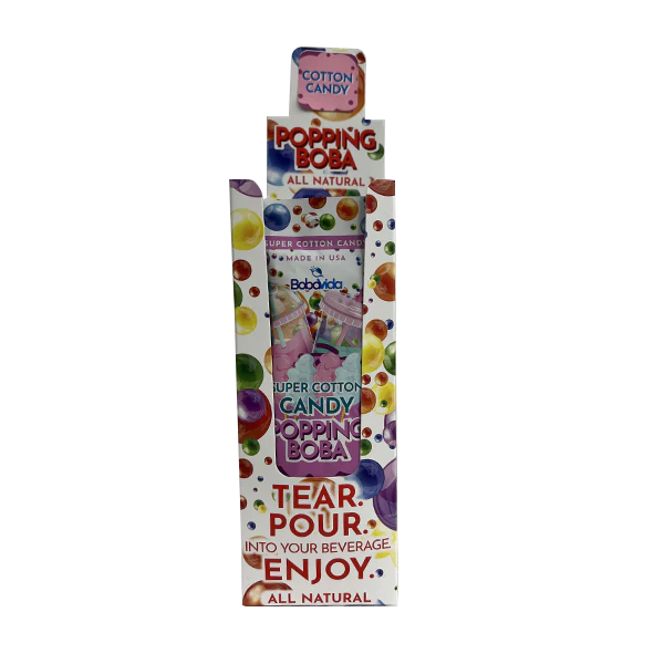 Bobavida Popping Boba Super Cotton Candy 3oz - 10ct