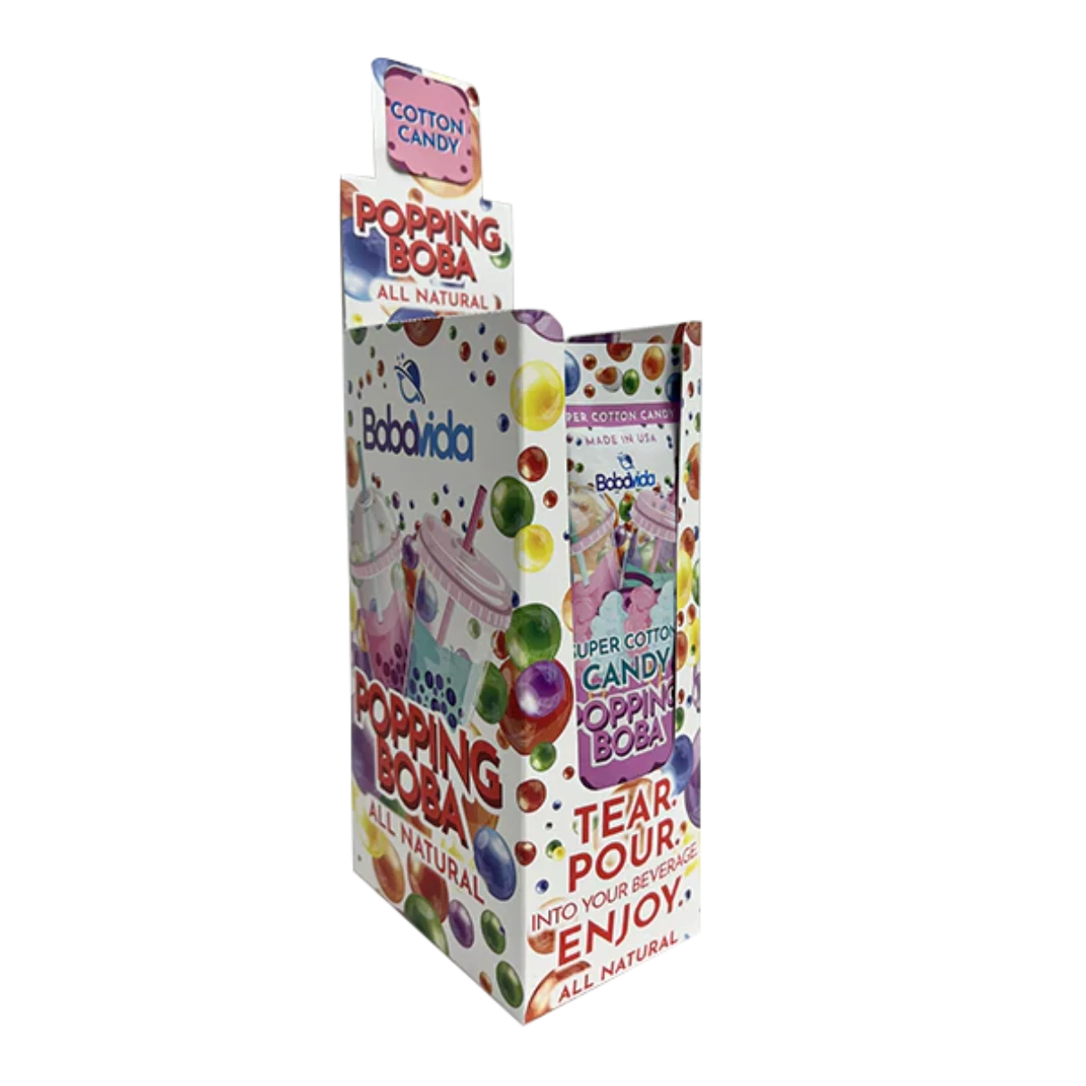 Bobavida Popping Boba Super Cotton Candy 3oz - 10ct