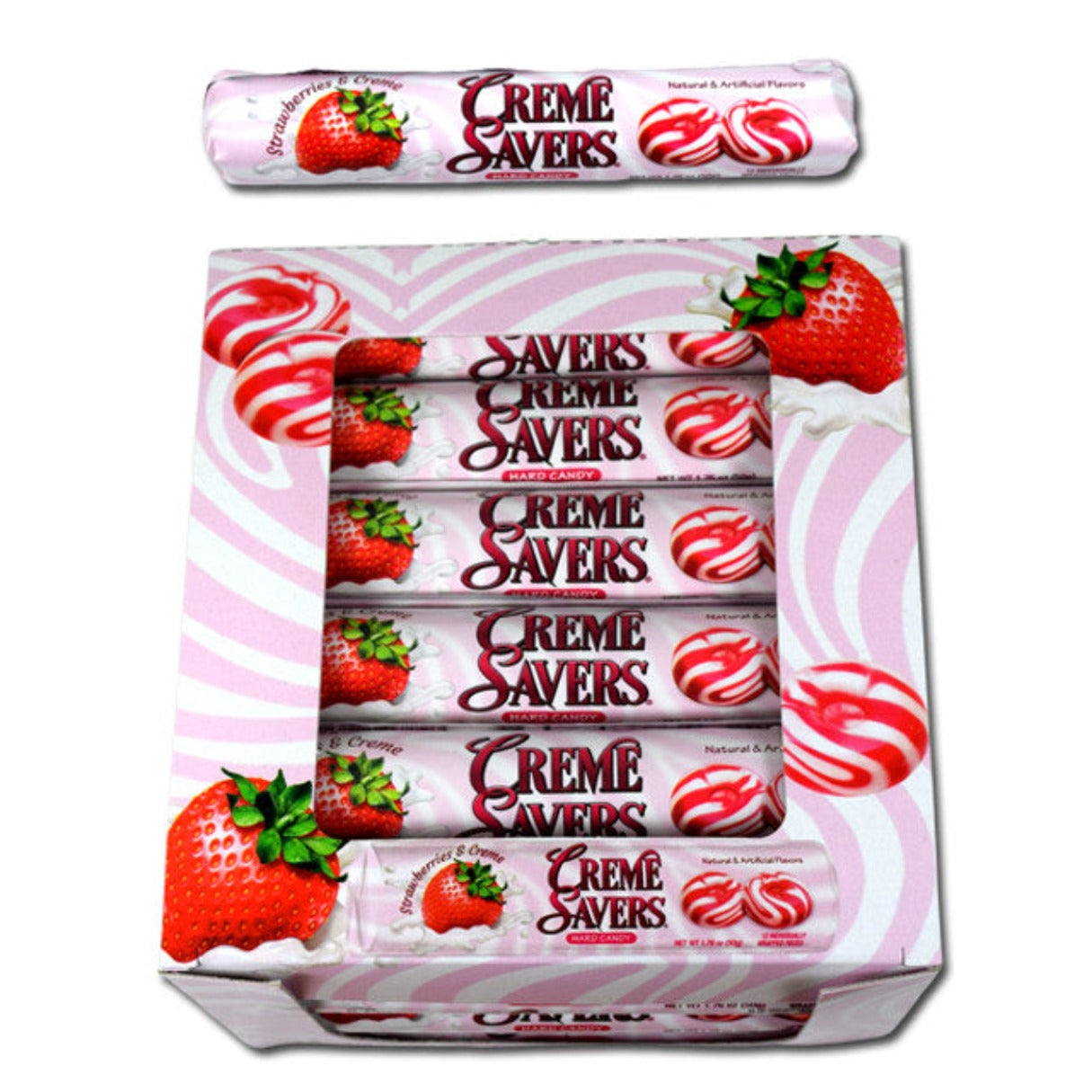 Creme Savers Strawberry Creme 1.76oz - 24ct