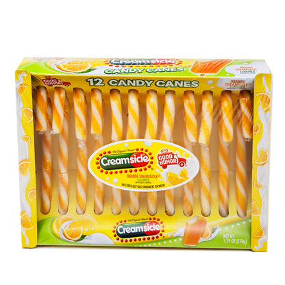 Creamsicle Orange Flavored Candy Canes 5.29oz - 12ct