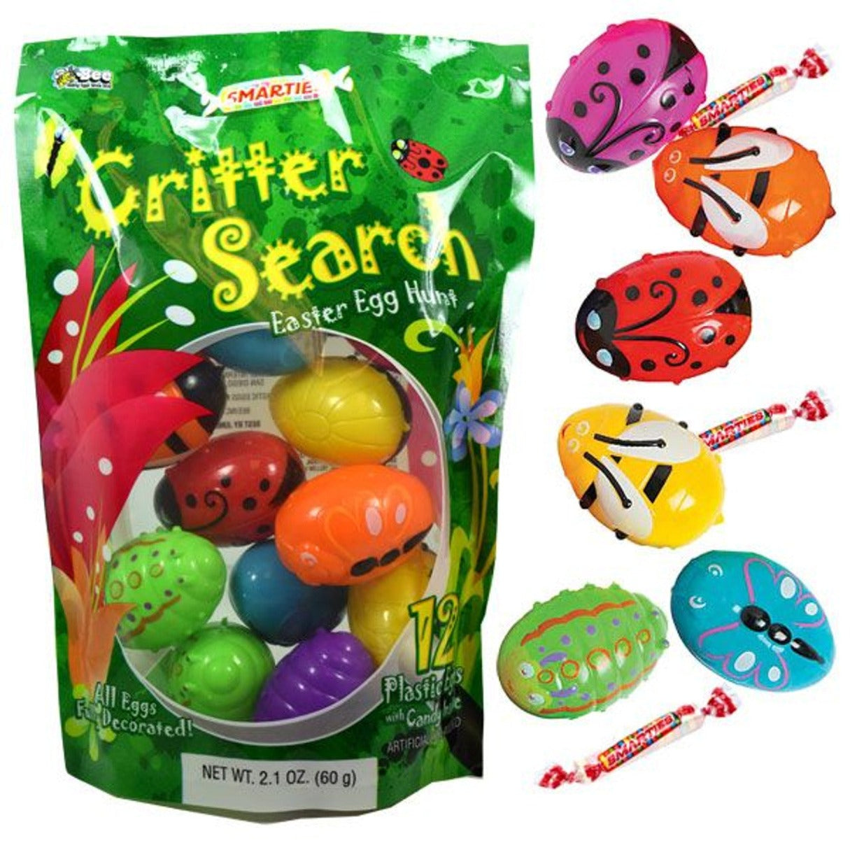 Critter Eggs Filled With Candy 2.1oz - 12ct