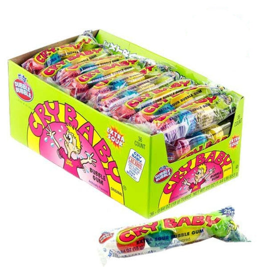 Cry Baby Sour Bubble Gum - 36ct