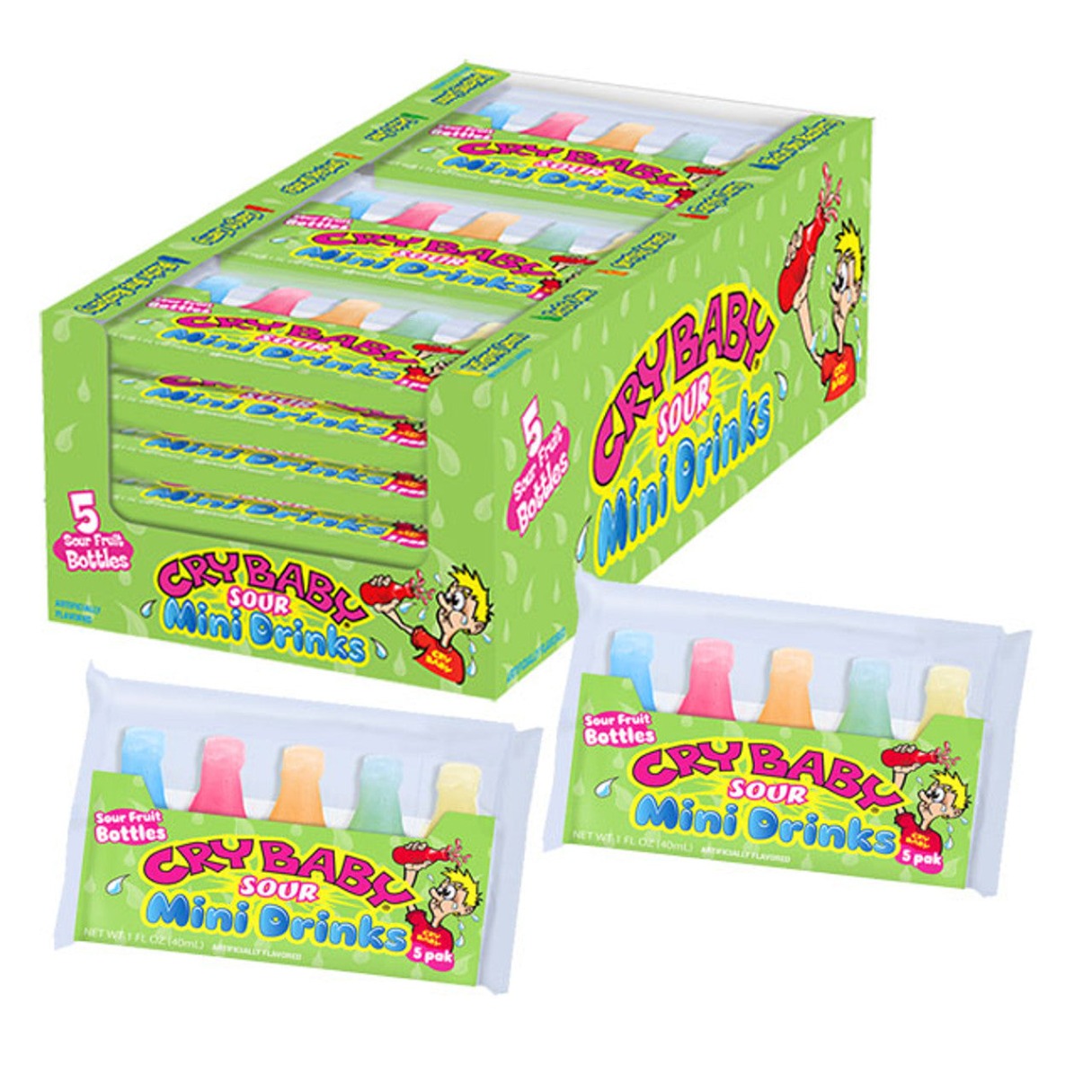 Cry Baby Sour Mini Drinks 1.39oz - 216ct
